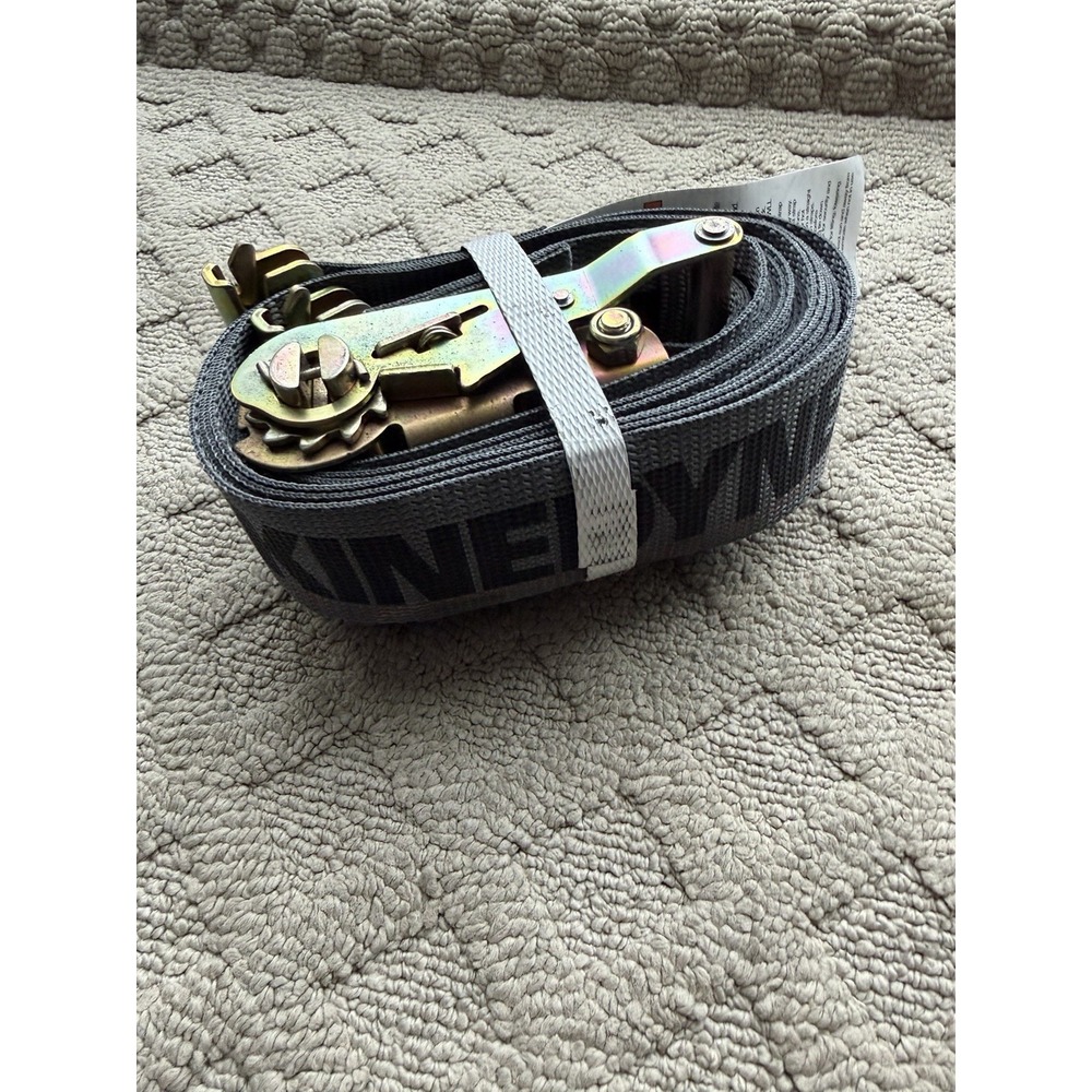 New KINEDYNE Logistic‎ Load Strap SPRING FITTINGS 16' x 2" 1335 lbs RATCHET